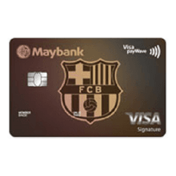Maybank FC Barcelona Visa Signature Card Logo