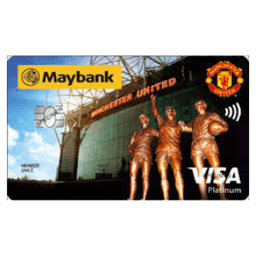 Maybank Manchester United Platinum Visa Card Logo